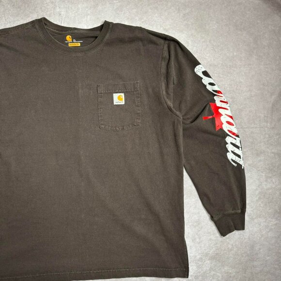 Brown Carhartt Long Sleeve Shirt - Picture 2 of 3